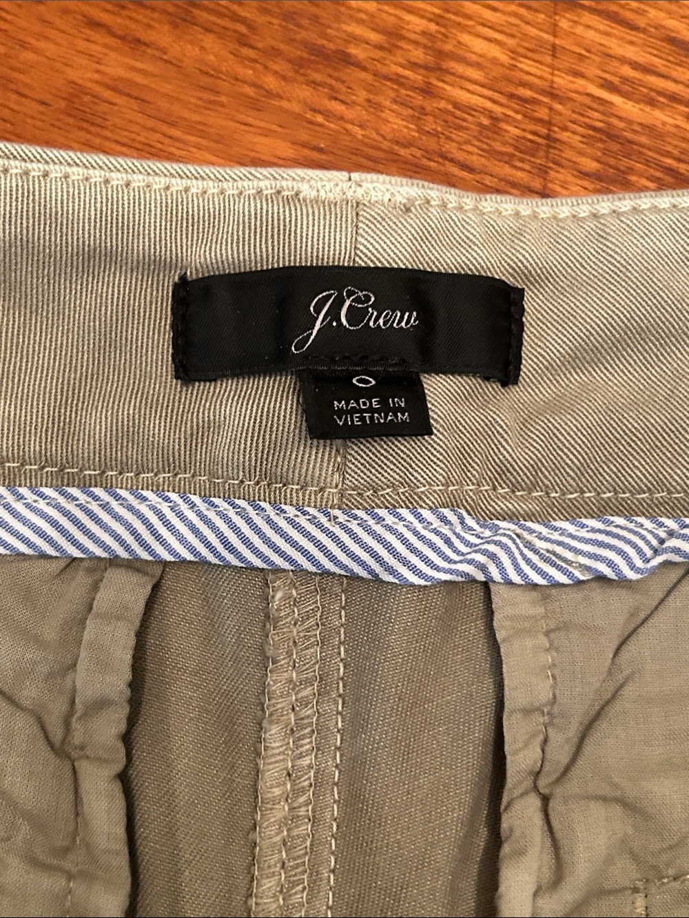 J. Crew Olive Cotton Chino Bermuda Shorts - Picture 4 of 13